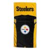 [Personalization Only] OFFICIAL NFL Jersey Personalized Beach Towel - Pittsburgh Steelers