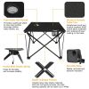 1Pc Foldable Camping Table Portable Picnic Table Lightweight Travel Desk for picnic