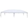 3 x 6m Four Windows Practical Waterproof Folding Tent White